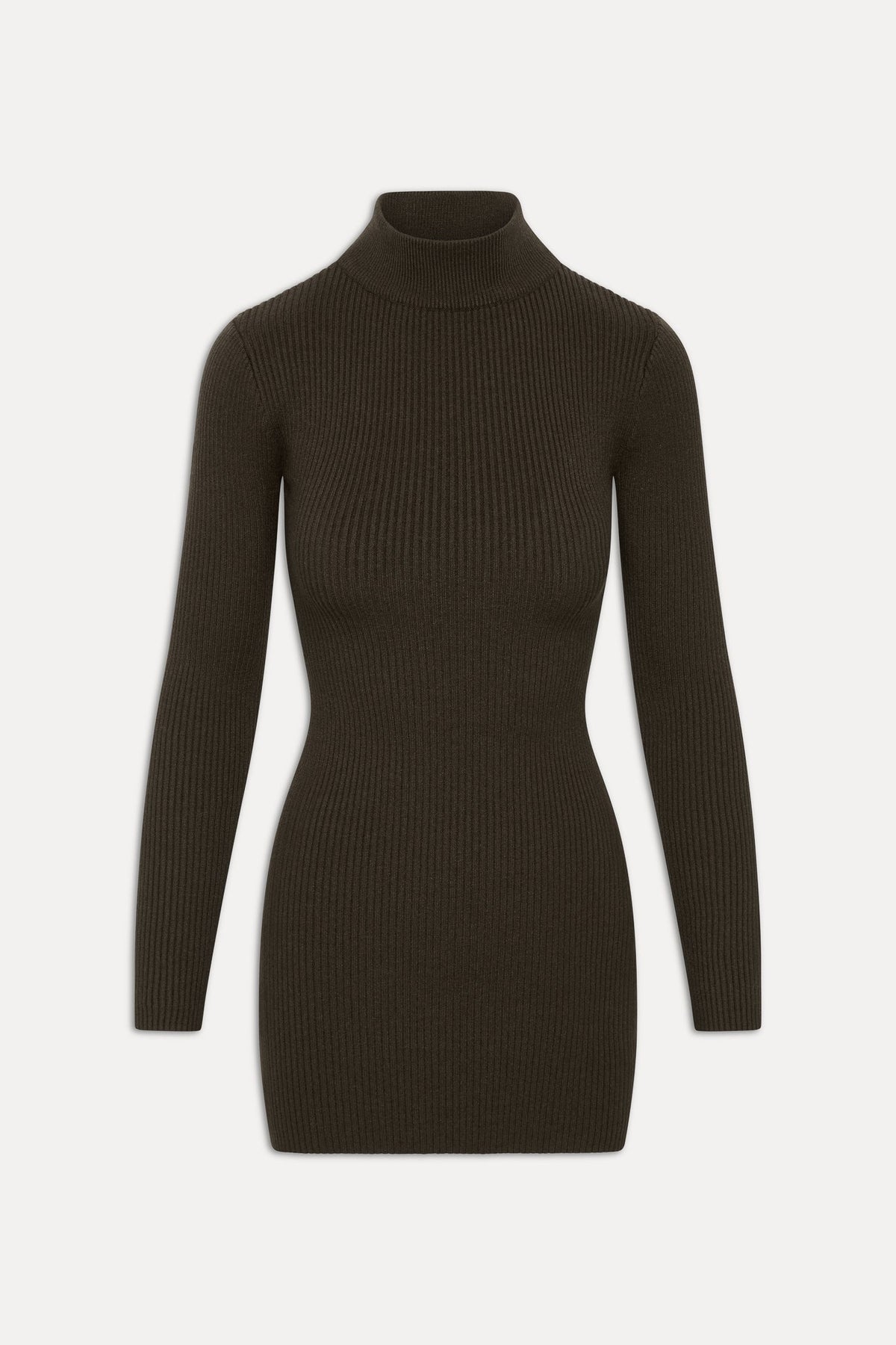 Date Night Knit Mini Dress - Chocolate Brown | Frankies Bikinis