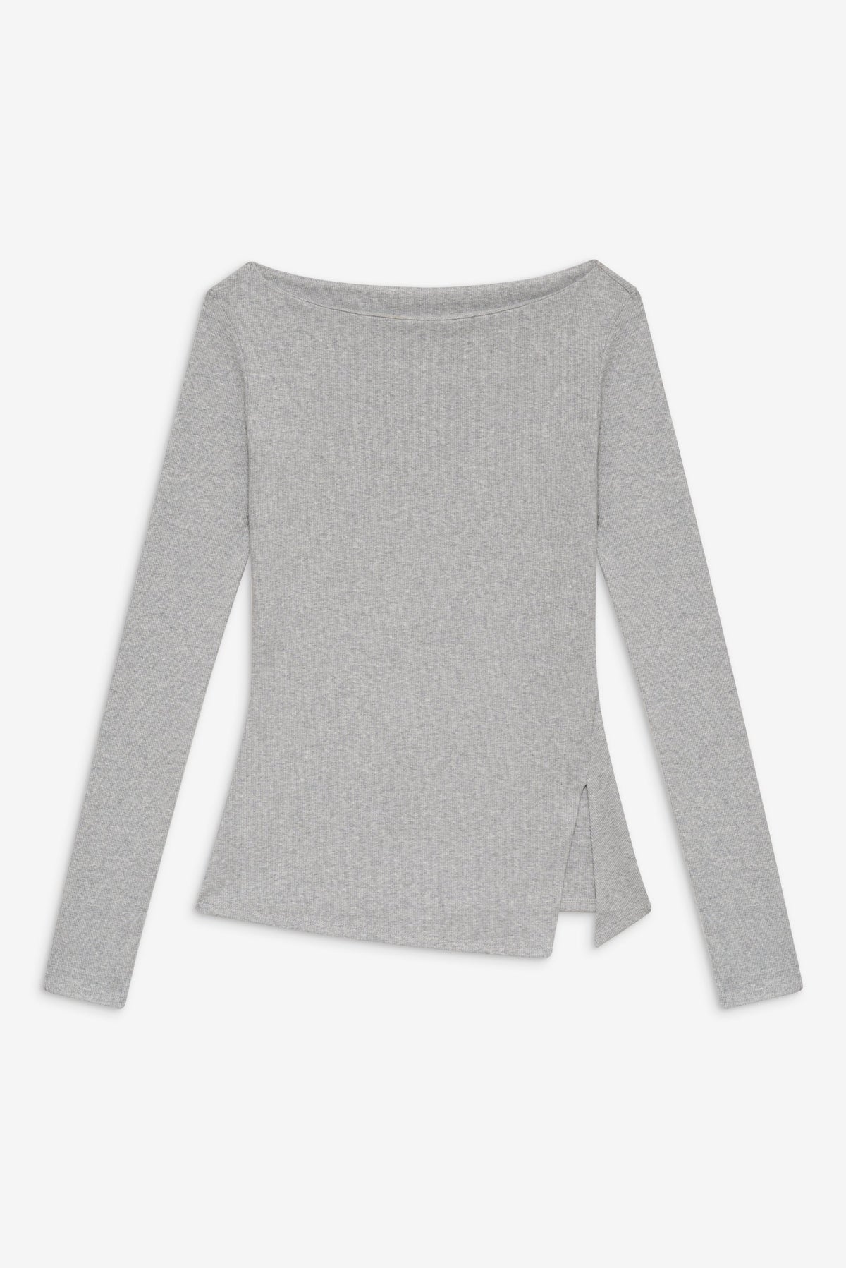 Talia Long Sleeve Shirt - Heather Grey | Frankies Bikinis