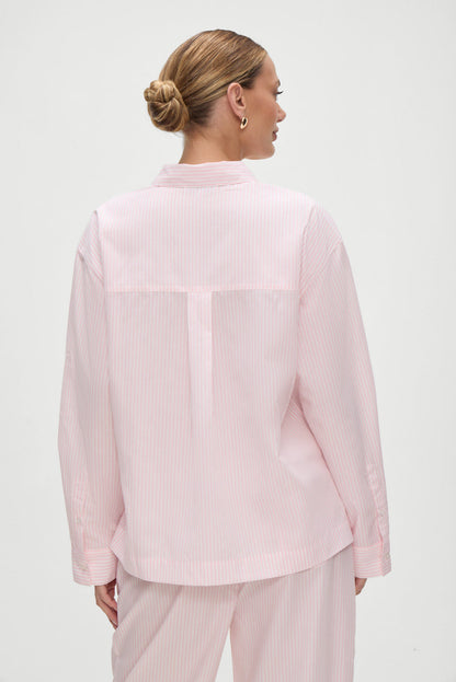 Ralph Long Sleeve Sleep Shirt - Pink Stripe | Frankies Bikinis