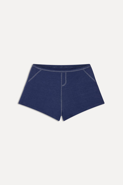 x BELLA HADID Caster Boy Shorts - Summer Denim | Frankies Bikinis