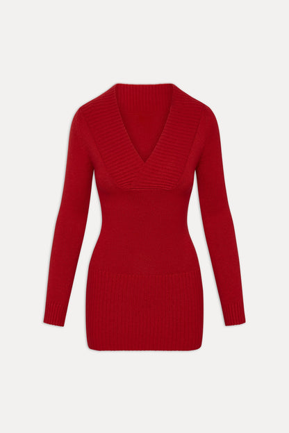 Jade Long Sleeve Knit Mini Dress - Heartstrings | Frankies Bikinis