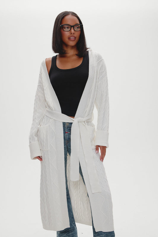 Love Story Duster Cardigan - Cloud White | Frankies Bikinis