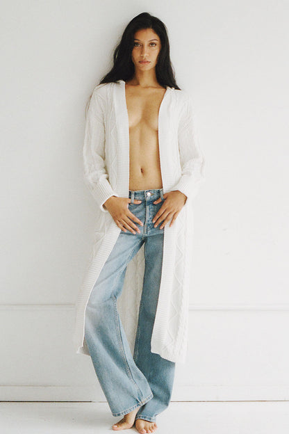 Love Story Duster Cardigan - Cloud White | Frankies Bikinis