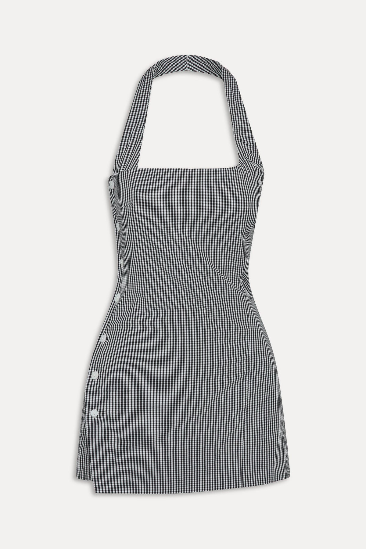 West Cotton Wrap Mini Dress - Morning Gingham | Frankies Bikinis