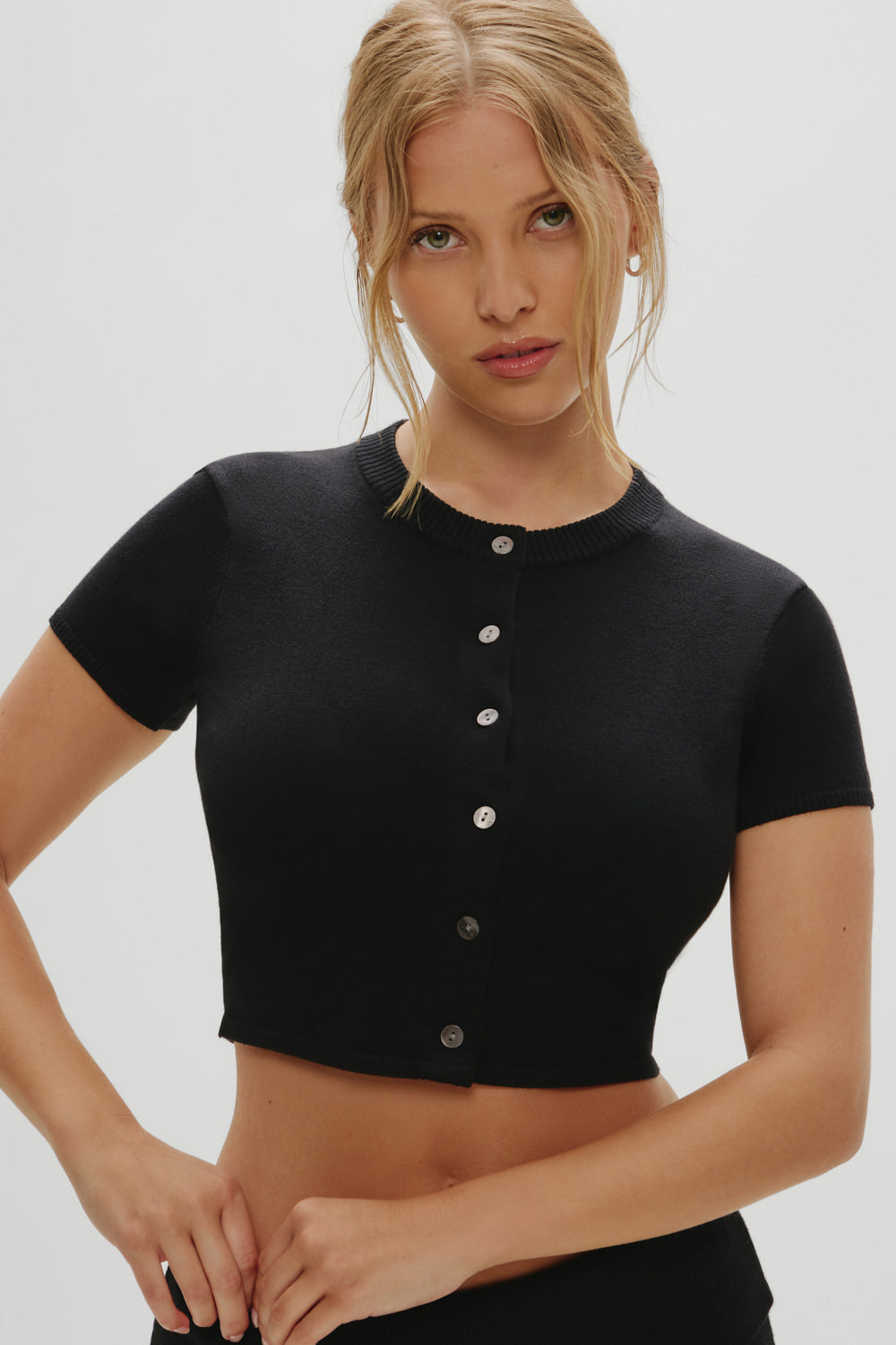 x Khy Oakley Cloud Knit Cardigan - Midnight Serenade | Frankies Bikinis