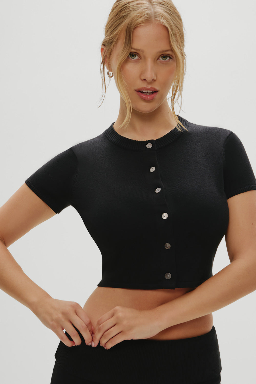 x Khy Oakley Cloud Knit Cardigan - Midnight Serenade | Frankies Bikinis