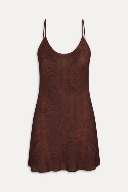 x Réalisation Par Luz Mini Slip Dress - Python | Frankies Bikinis