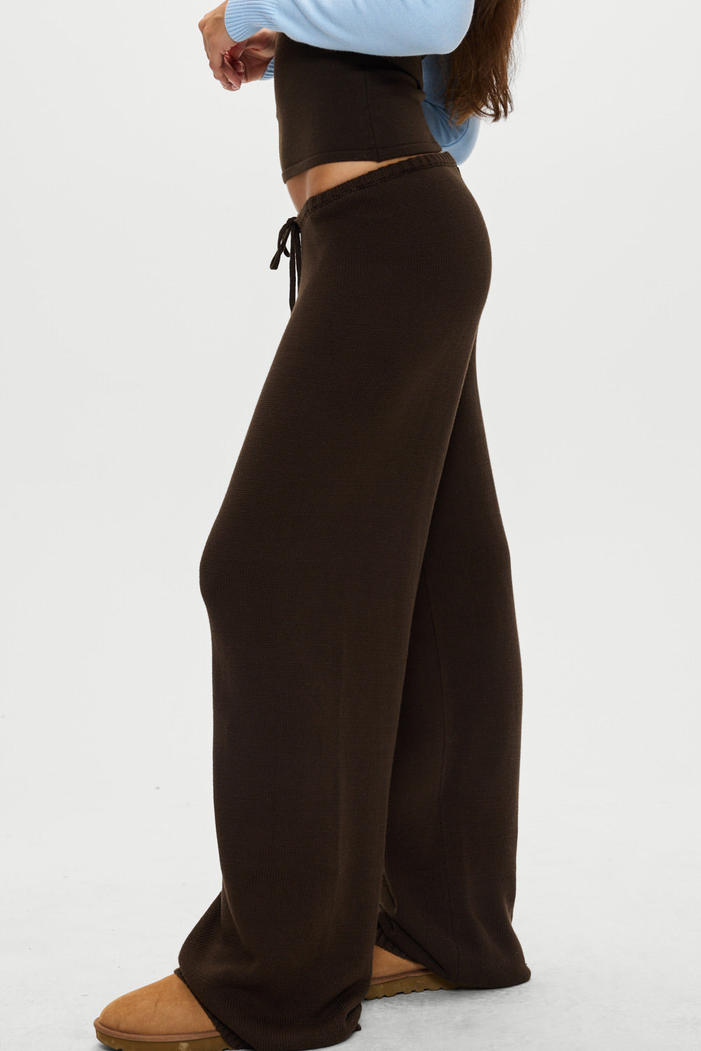 Wesley Knit Pants - Chocolate Brown | Frankies Bikinis