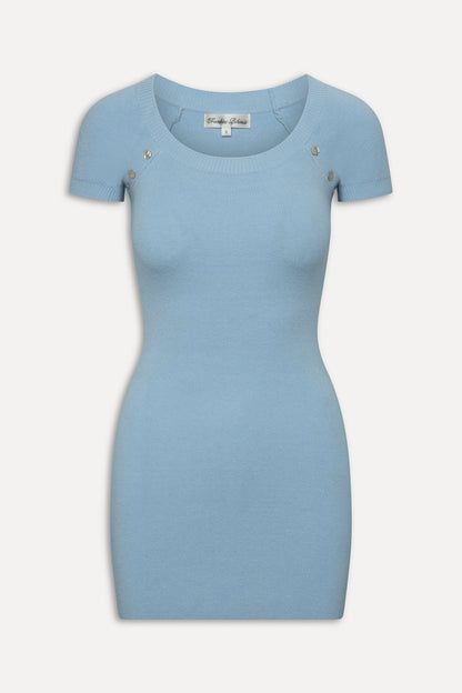 Haze Knit Mini Dress - Blue Vanilla | Frankies Bikinis