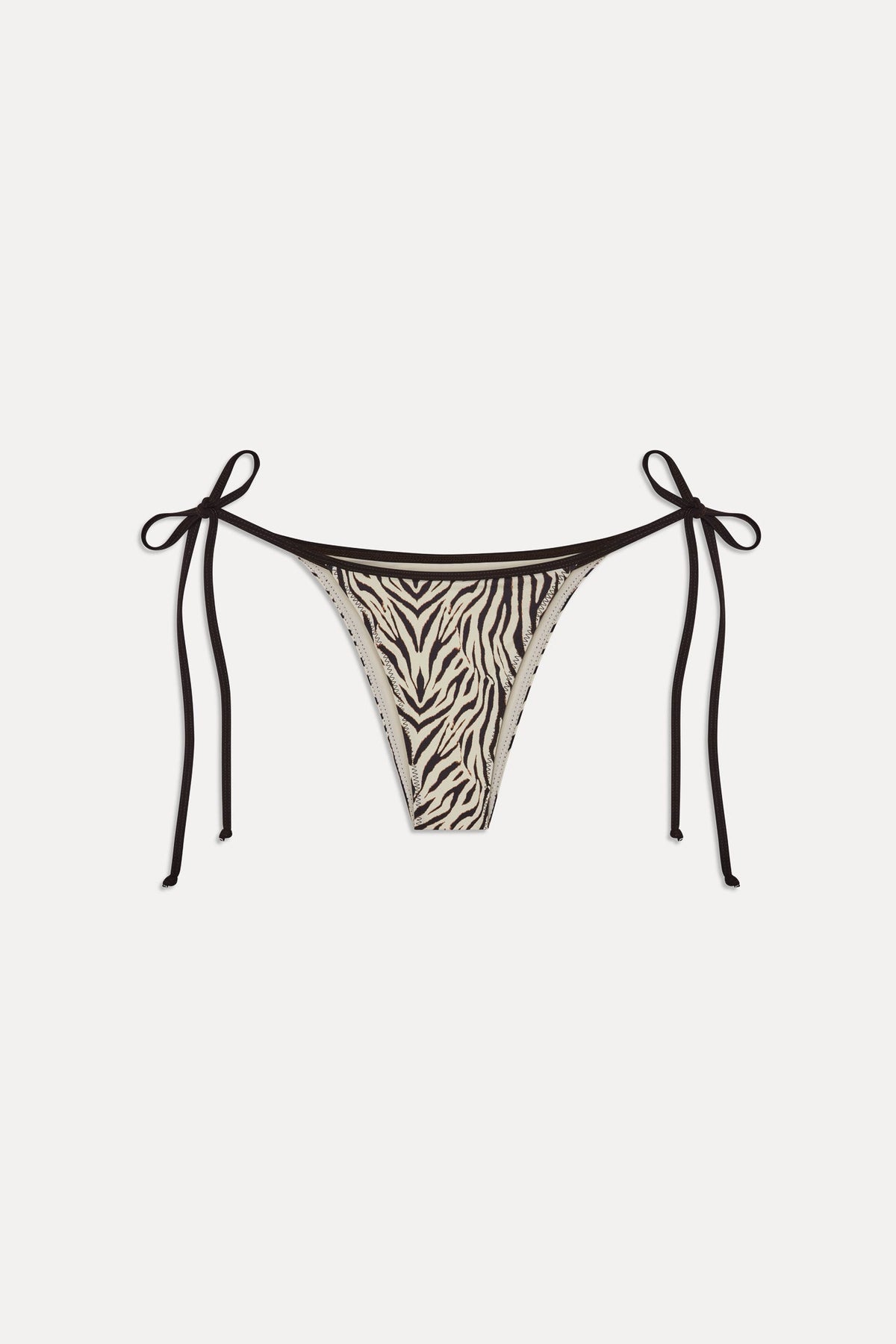 Mackenzie Skimpy String Bikini Bottom - Zebra | Frankies Bikinis