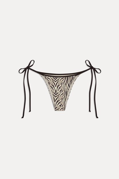 Mackenzie Skimpy String Bikini Bottom - Zebra | Frankies Bikinis