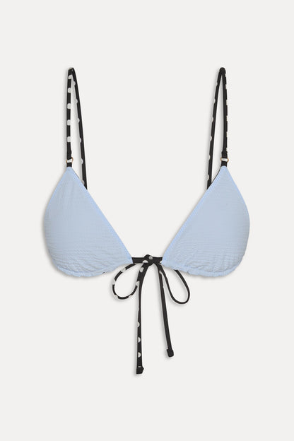 Elena Reversible Micro Bikini Top - Frost | Frankies Bikinis
