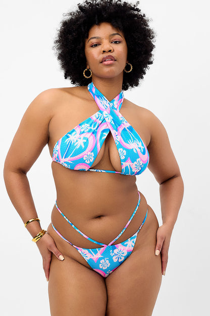 Bash Mesh Halter Bikini Top - Tropic Love | Frankies Bikinis