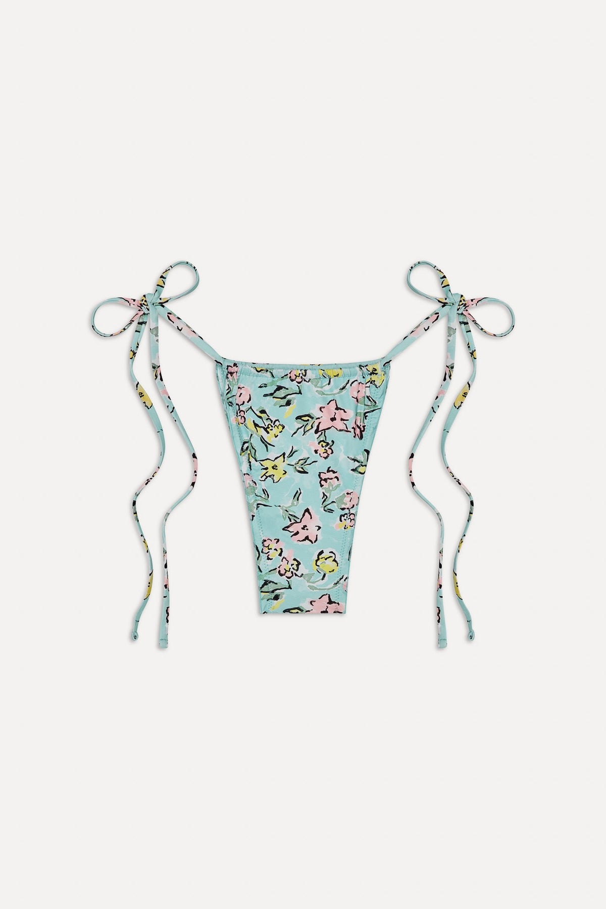 Tidal Micro String Bikini Bottom - Pastel Peony | Frankies Bikinis