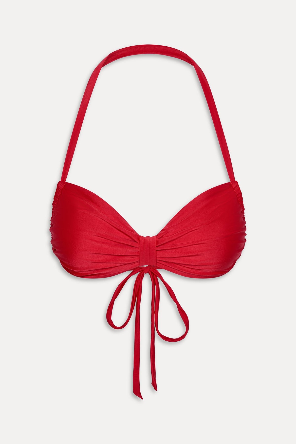 Reece Satin Halter Bikini Top - Lovebird | Frankies Bikinis