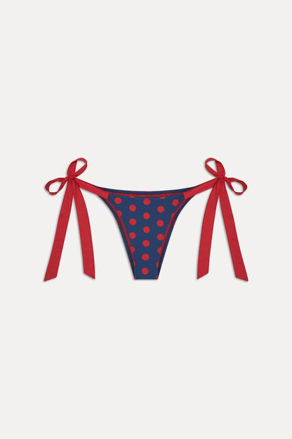 x Khy Mackenzie Skimpy Bikini Bottom - Strawberry Dot | Frankies Bikinis
