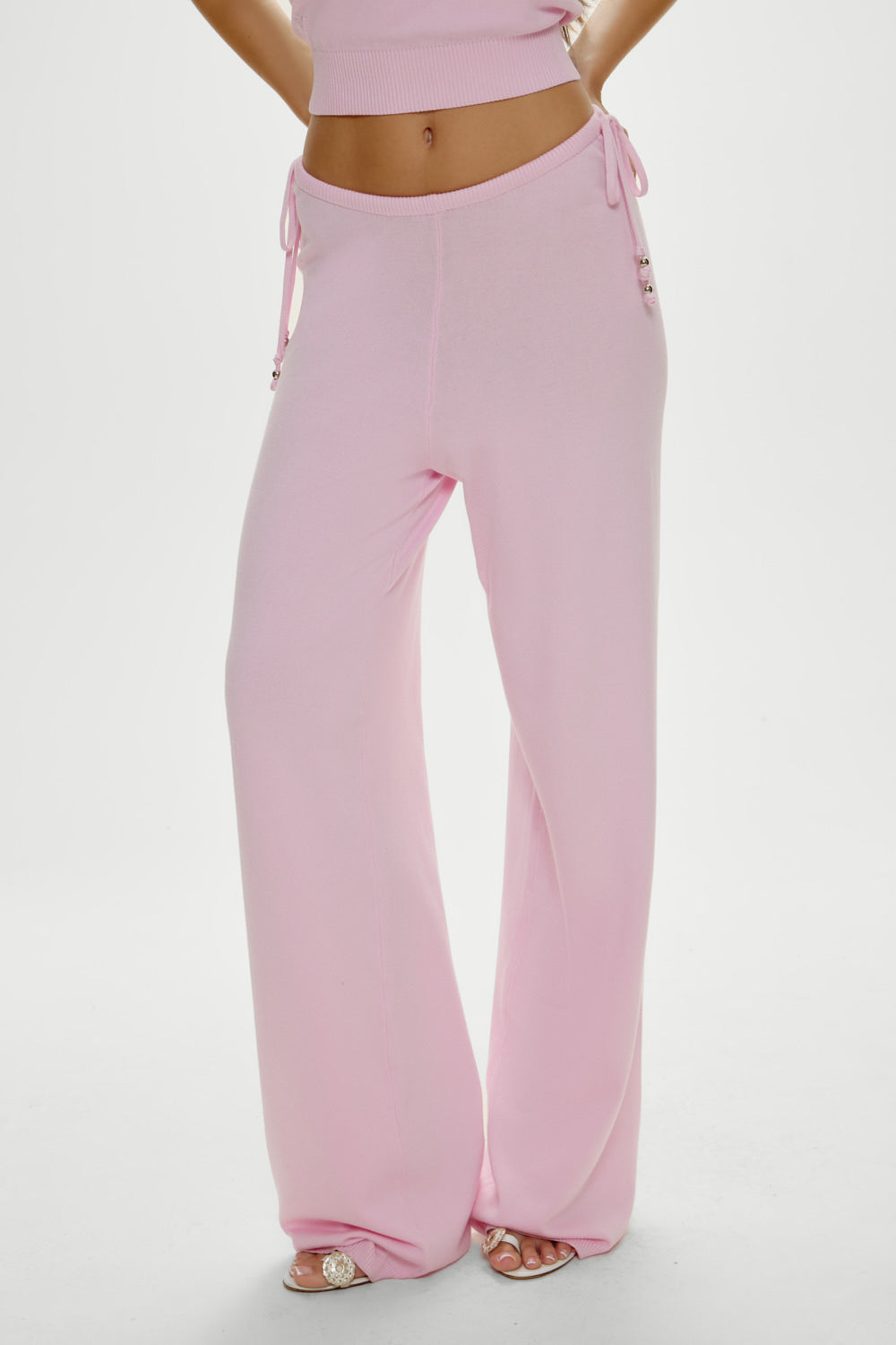 Breeze Low Rise Knit Pants - Strawberries & Cream | Frankies Bikinis