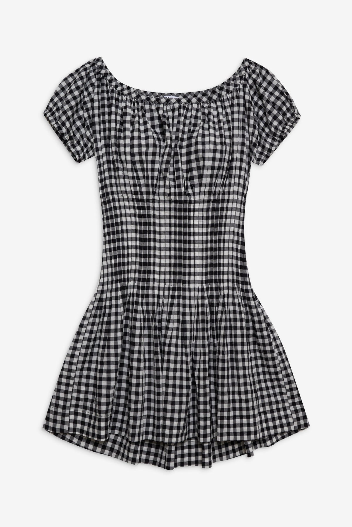 Sadie Gingham Mini Dress - Black Gingham | Frankies Bikinis