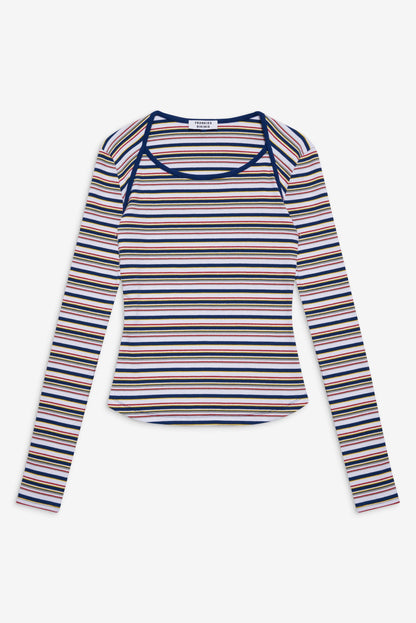 Blair Striped Long Sleeve Shirt - Love Stripe | Frankies Bikinis