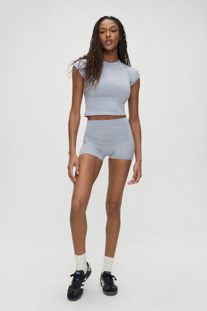 Track Star Yoga Shorts - Sunset Match | Frankies Bikinis