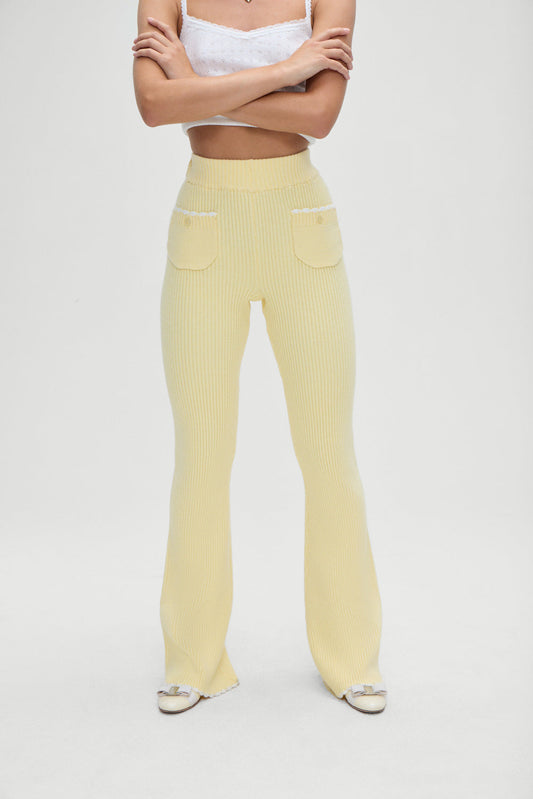 Camden Knit Pants - Vanilla Sugar | Frankies Bikinis