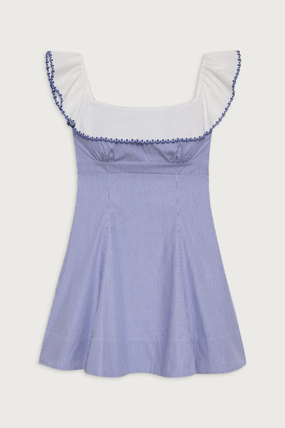 Lilah Striped Mini Dress - Midnight Stripe | Frankies Bikinis