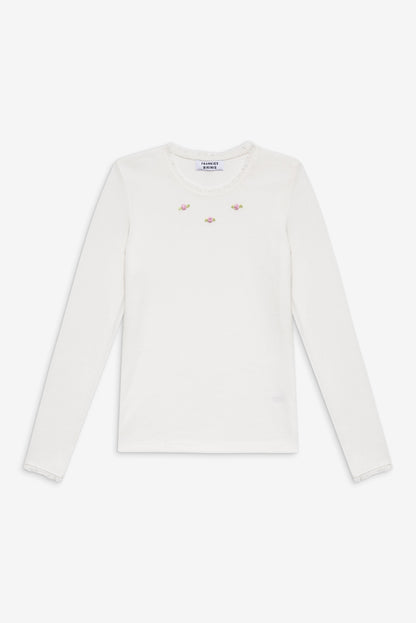 Eve Waffle Long Sleeve Shirt - White | Frankies Bikinis