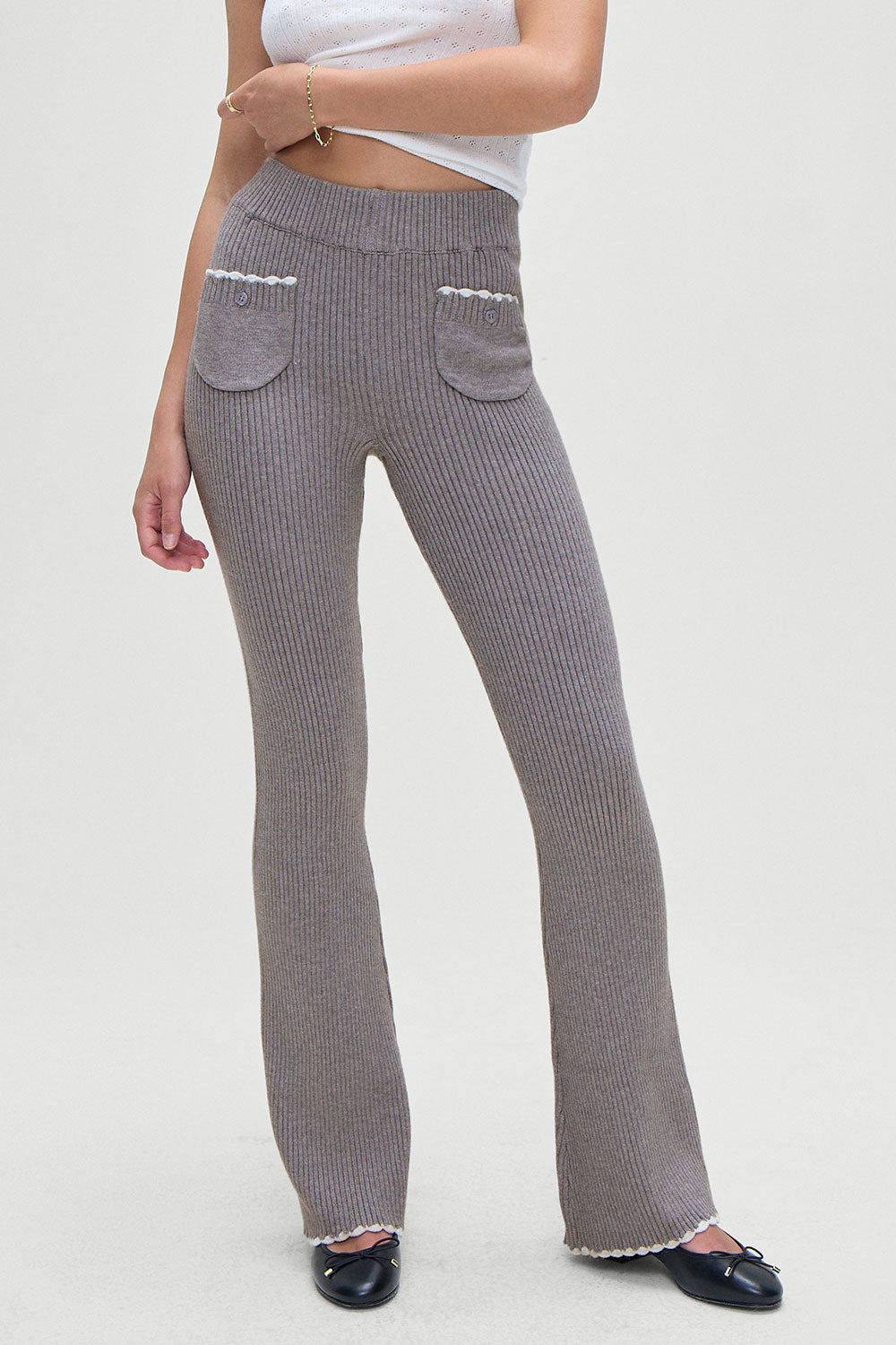 Camden Knit Pants - Rain Cloud | Frankies Bikinis