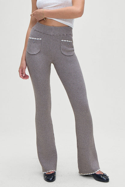 Camden Knit Pants - Rain Cloud | Frankies Bikinis