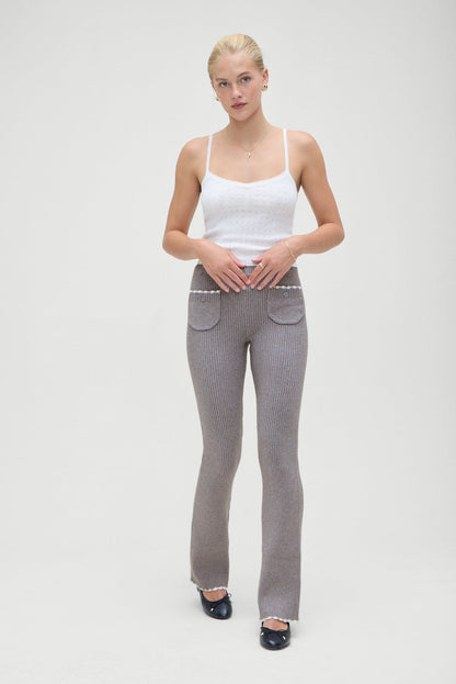 Camden Knit Pants - Rain Cloud | Frankies Bikinis
