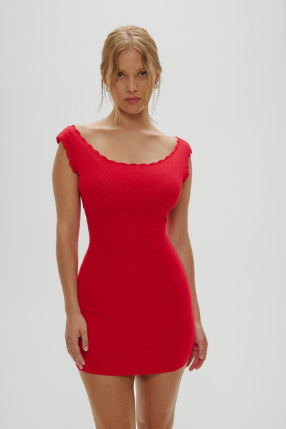 Leila Mini Dress - Red Rose | Frankies Bikinis