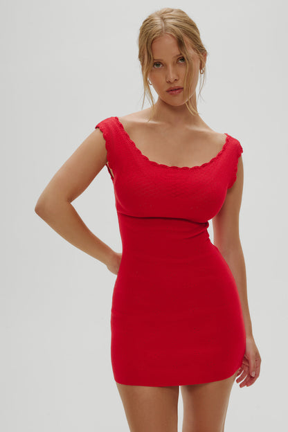 Leila Mini Dress - Red Rose | Frankies Bikinis