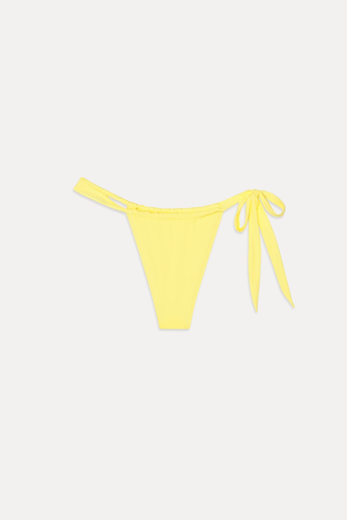 Kealy Tie Side Cheeky Bikini Bottom - Yellow Iris | Frankies Bikinis