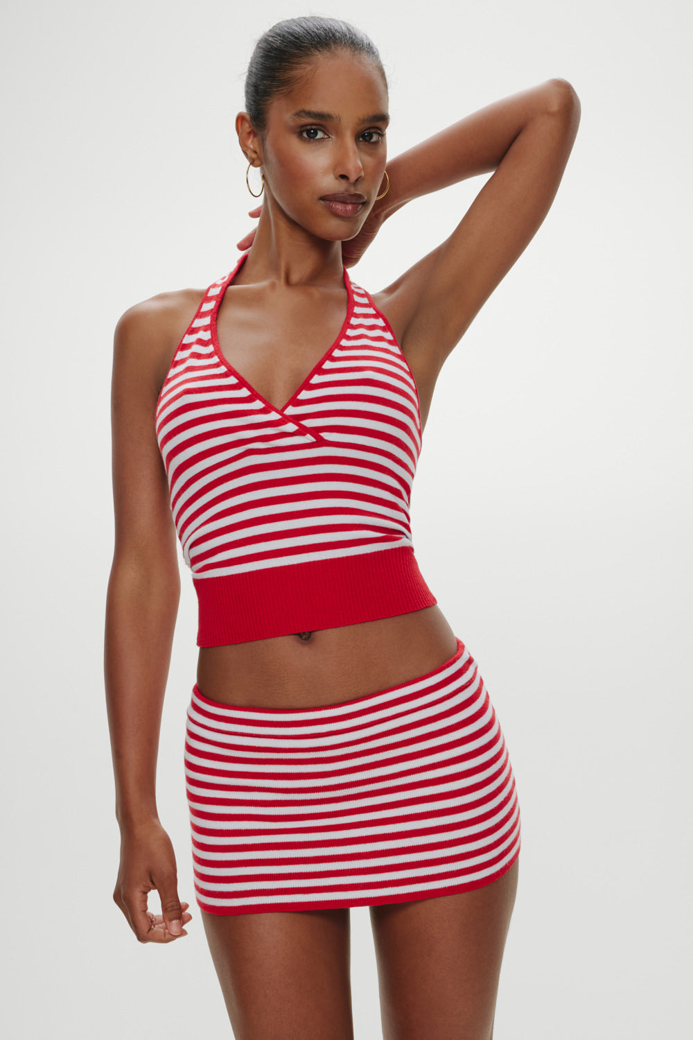 Marialla Knit Mini Skort - South Hampton Stripe | Frankies Bikinis