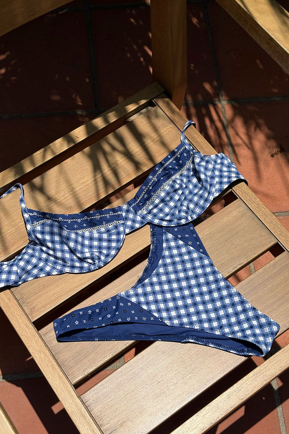 Dove Bikini Bottom - Starry Gingham | Frankies Bikinis