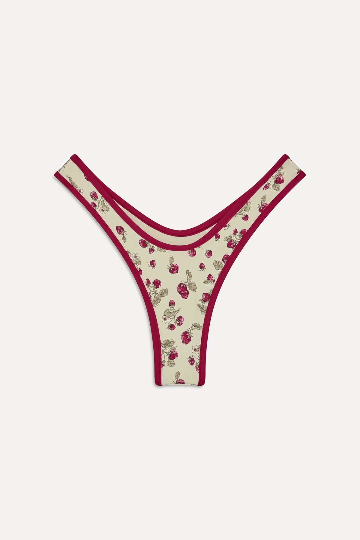 Full Moon Micro Bikini Bottom - Strawberry Field | Frankies Bikinis