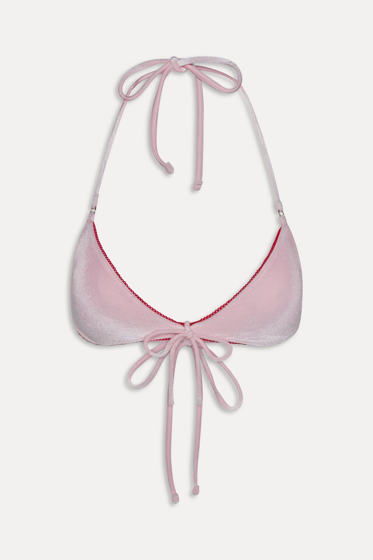 Amore Skimpy Velvet Bikini Top - Velvet Rose | Frankies Bikinis