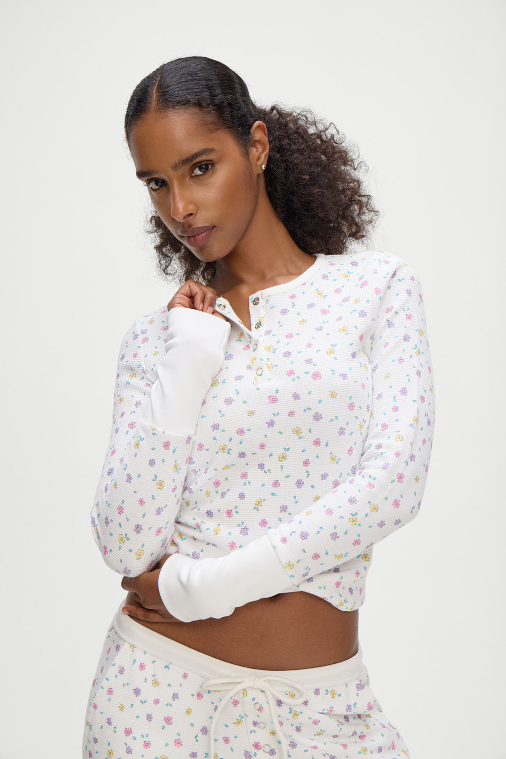 Nate Long Sleeve Thermal Shirt - Picnic Blanket | Frankies Bikinis