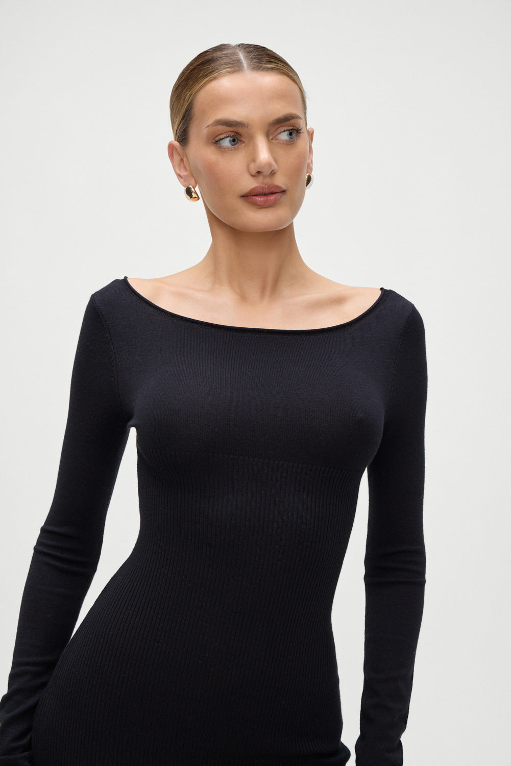 Luca Knit Mini Dress - Black | Frankies Bikinis