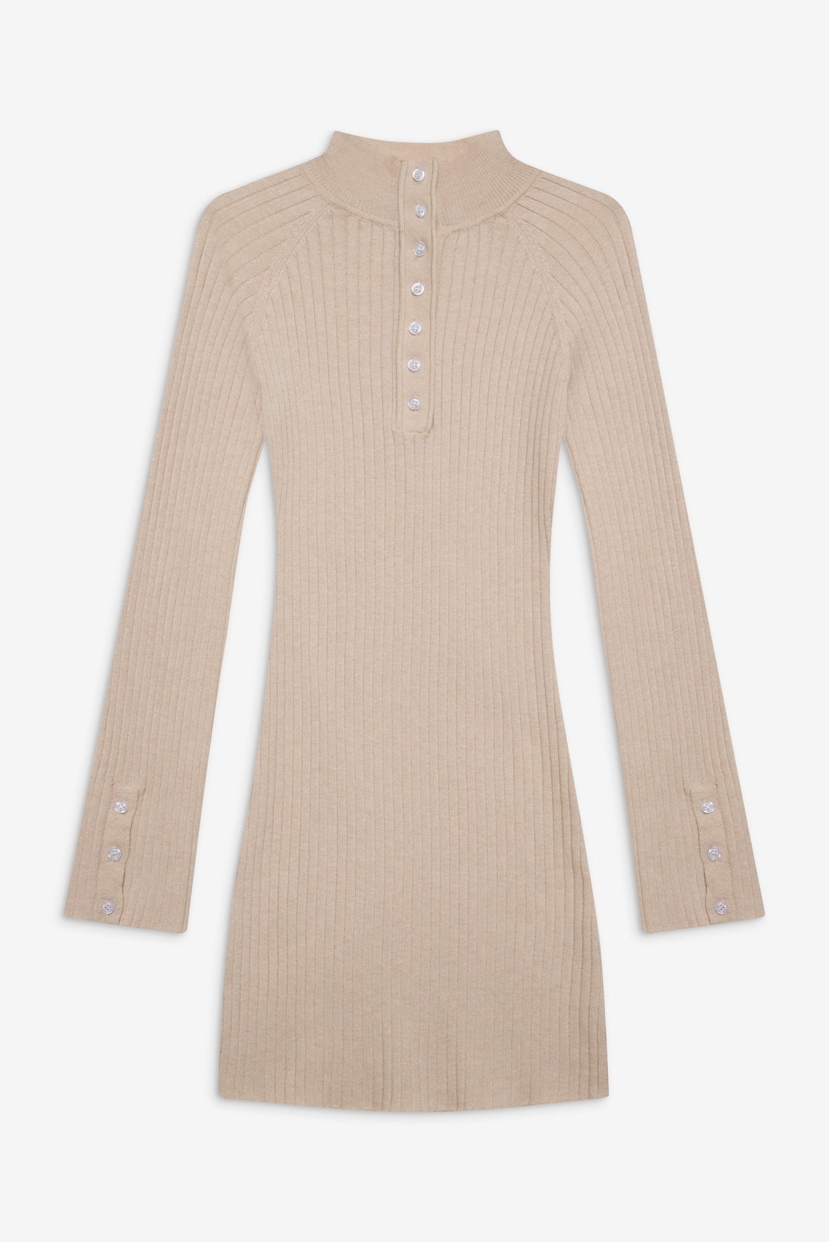 Isla Long Sleeve Mini Dress - Cream | Frankies Bikinis