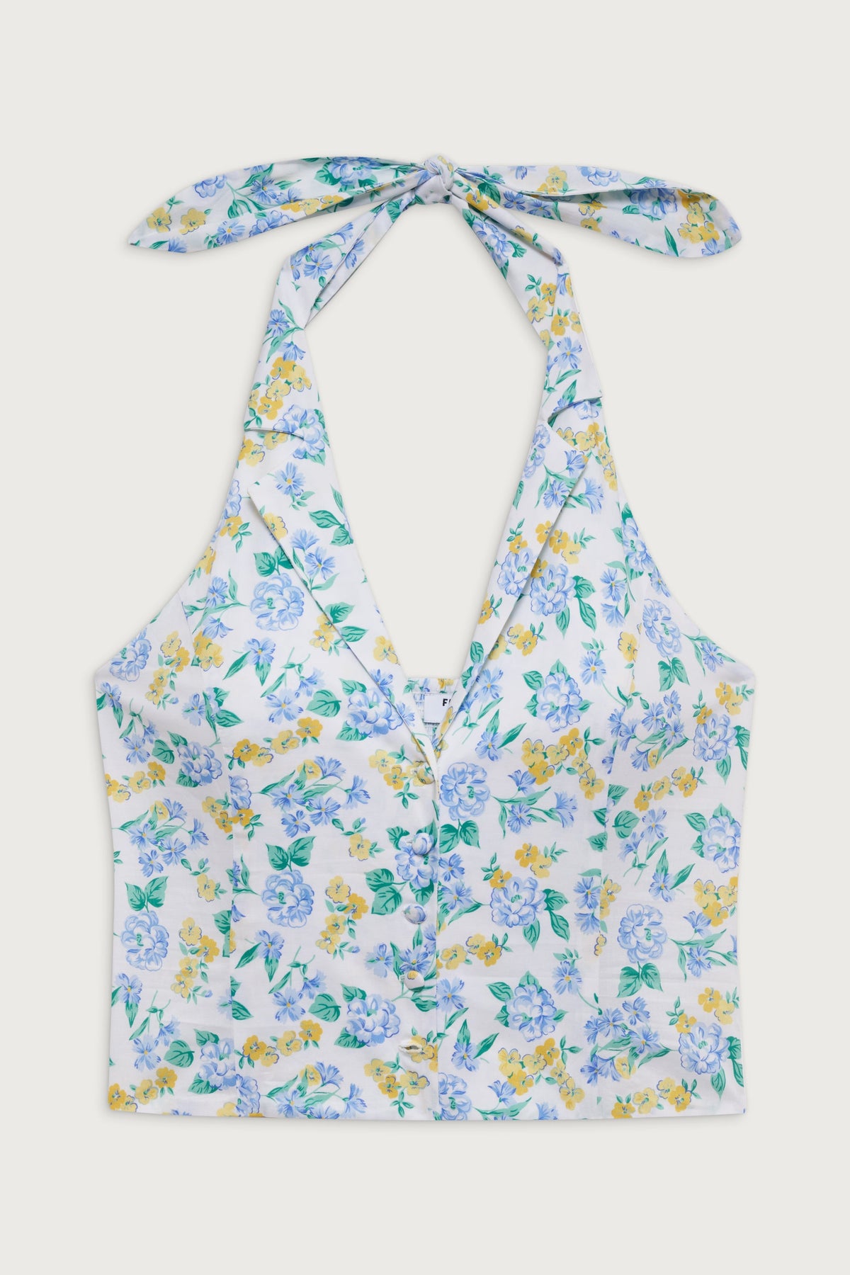 Cottage Halter Top - Coastal Floral | Frankies Bikinis