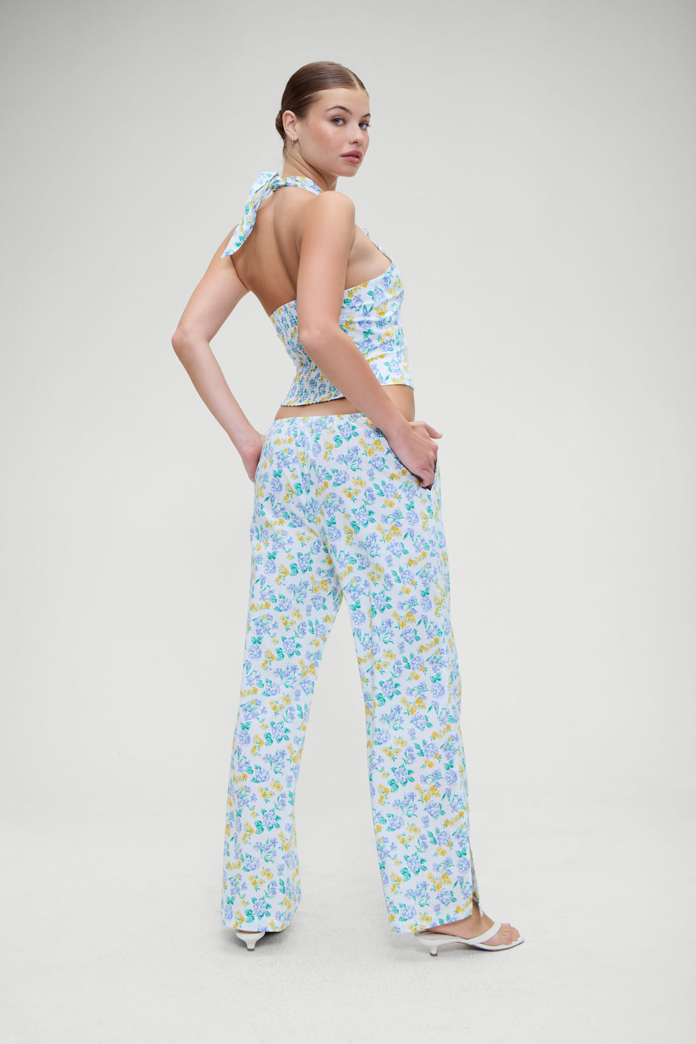 Daisy Low Rise Pant - Coastal Floral | Frankies Bikinis