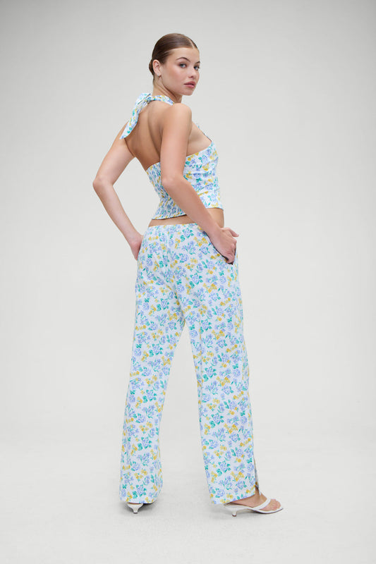Daisy Low Rise Pant - Coastal Floral | Frankies Bikinis