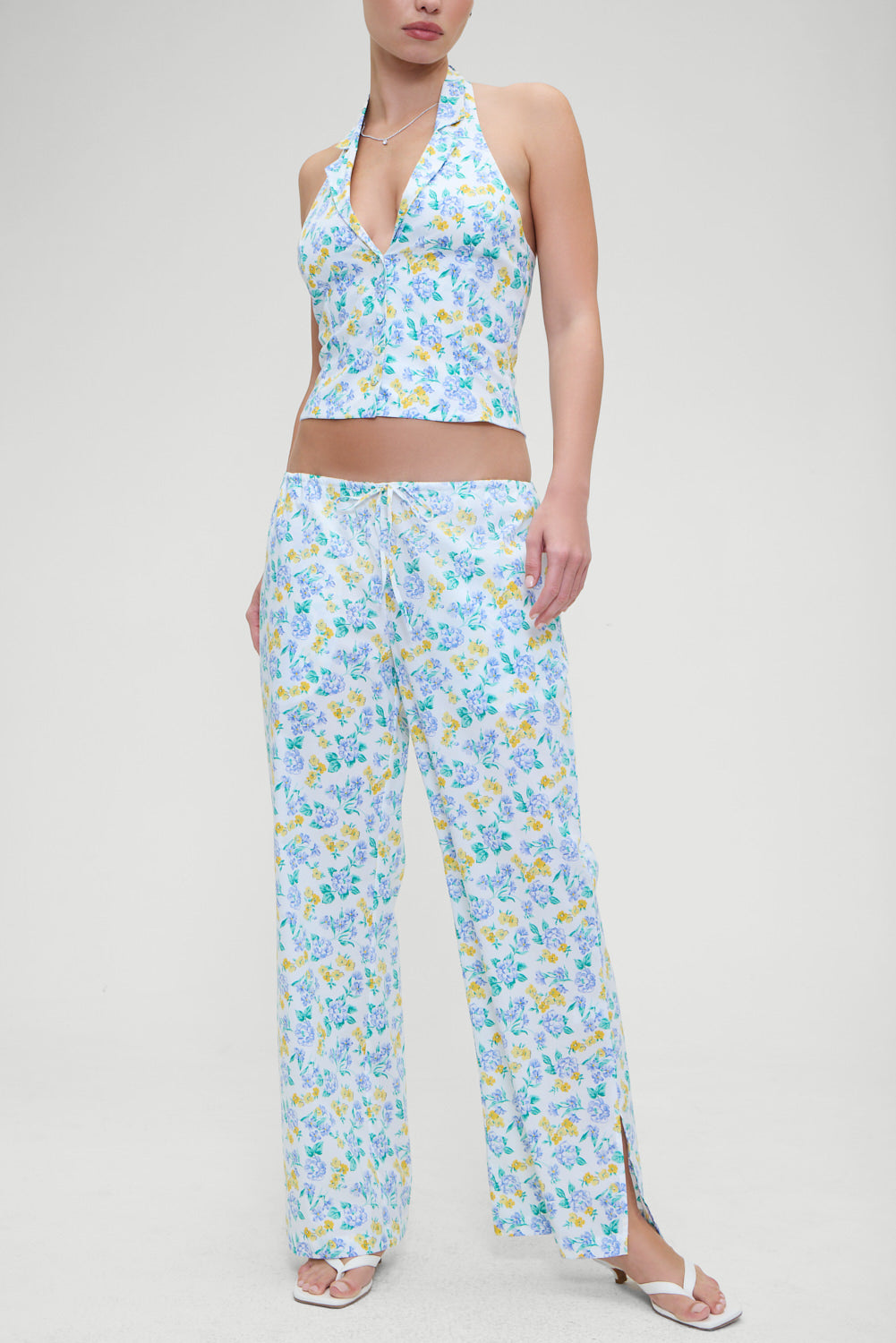 Daisy Low Rise Pant - Coastal Floral | Frankies Bikinis