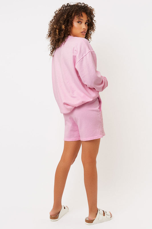 Burl High Waist Sweat Short - Love Pink | Frankies Bikinis