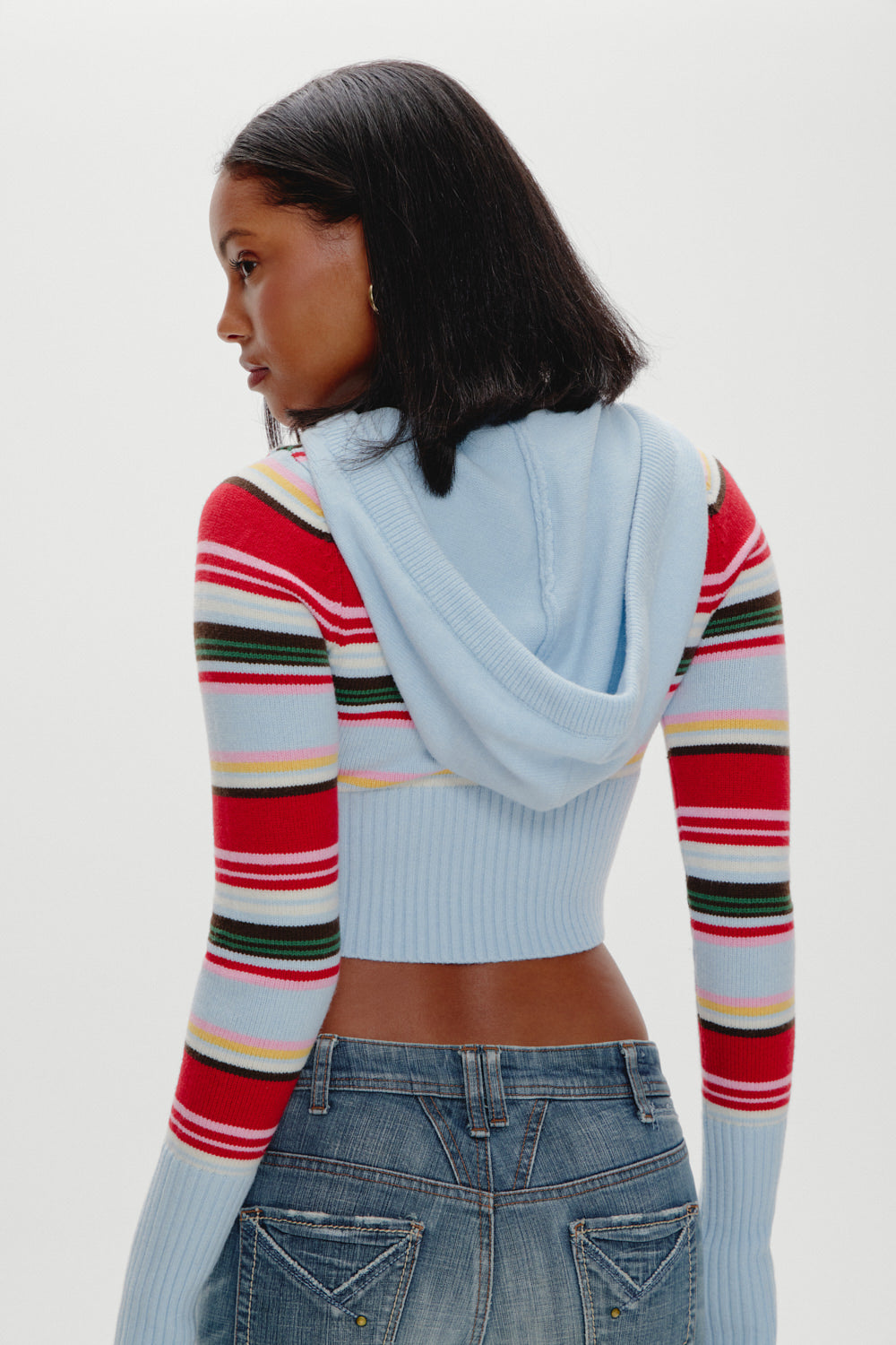 Aimee Zip Up Knit Hoodie - Ocean Ave | Frankies Bikinis