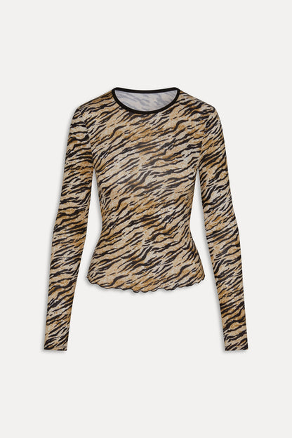Joy Long Sleeve Sleep Shirt - Tiger | Frankies Bikinis