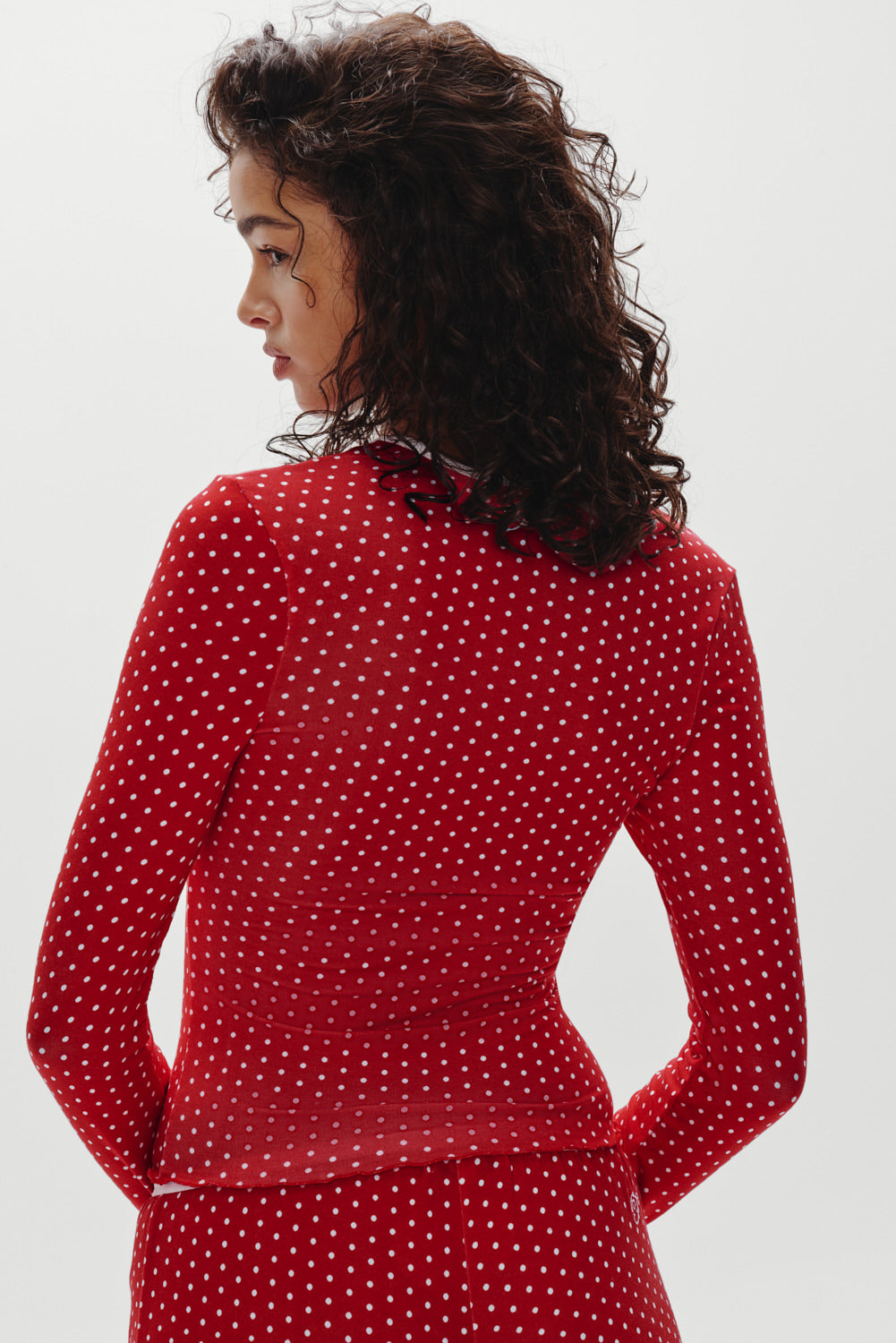 Joy Long Sleeve Sleep Shirt - Holiday Dot | Frankies Bikinis