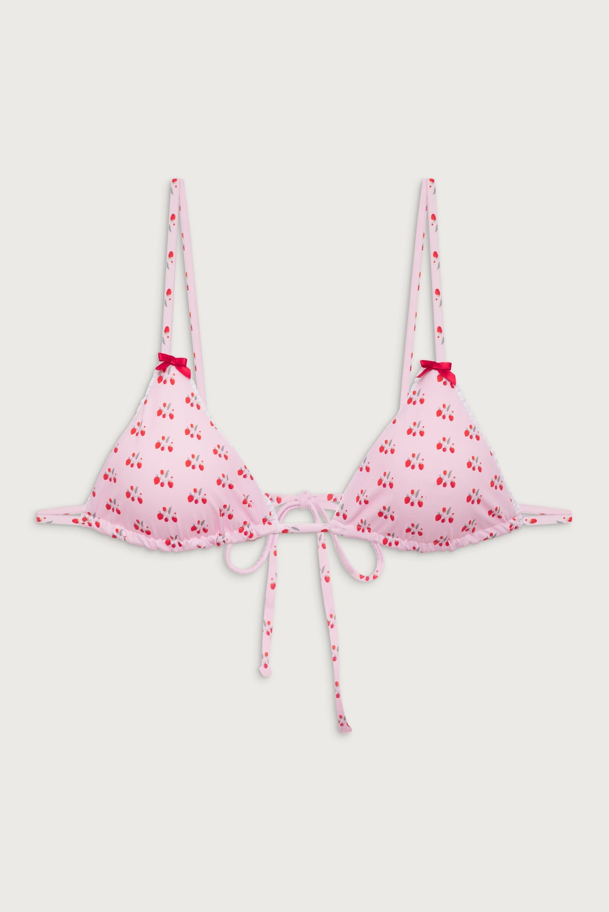 Lumia Triangle Bralette Bikini Top - Baby Berry | Frankies Bikinis