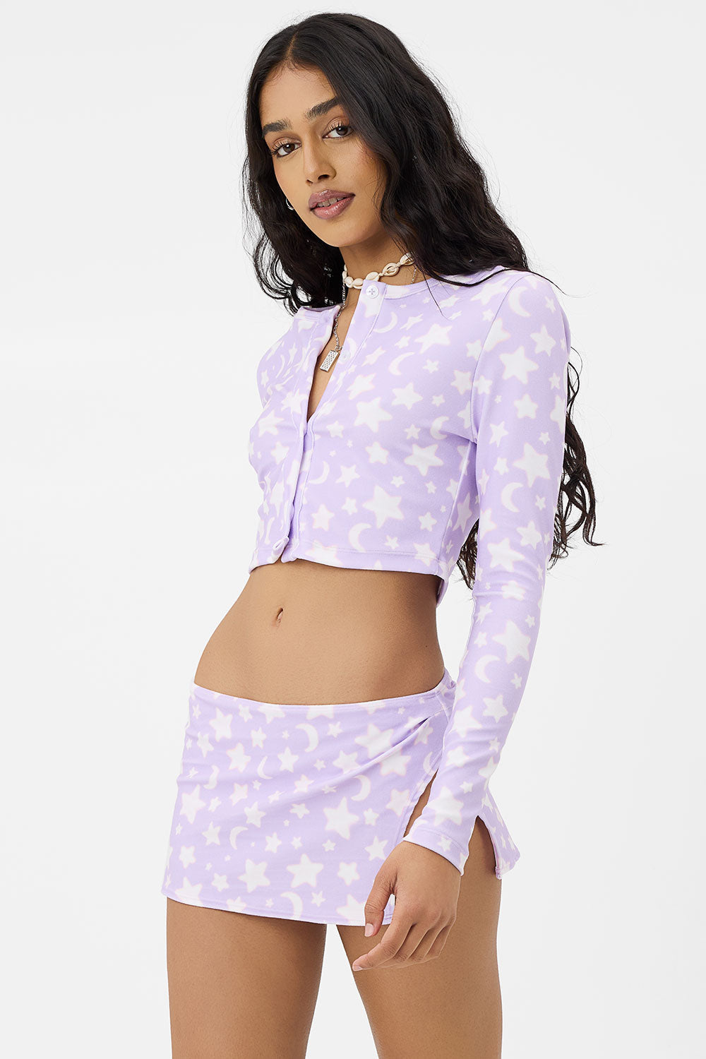 Cheri Terry Cardigan Sweater - Luna | Frankies Bikinis